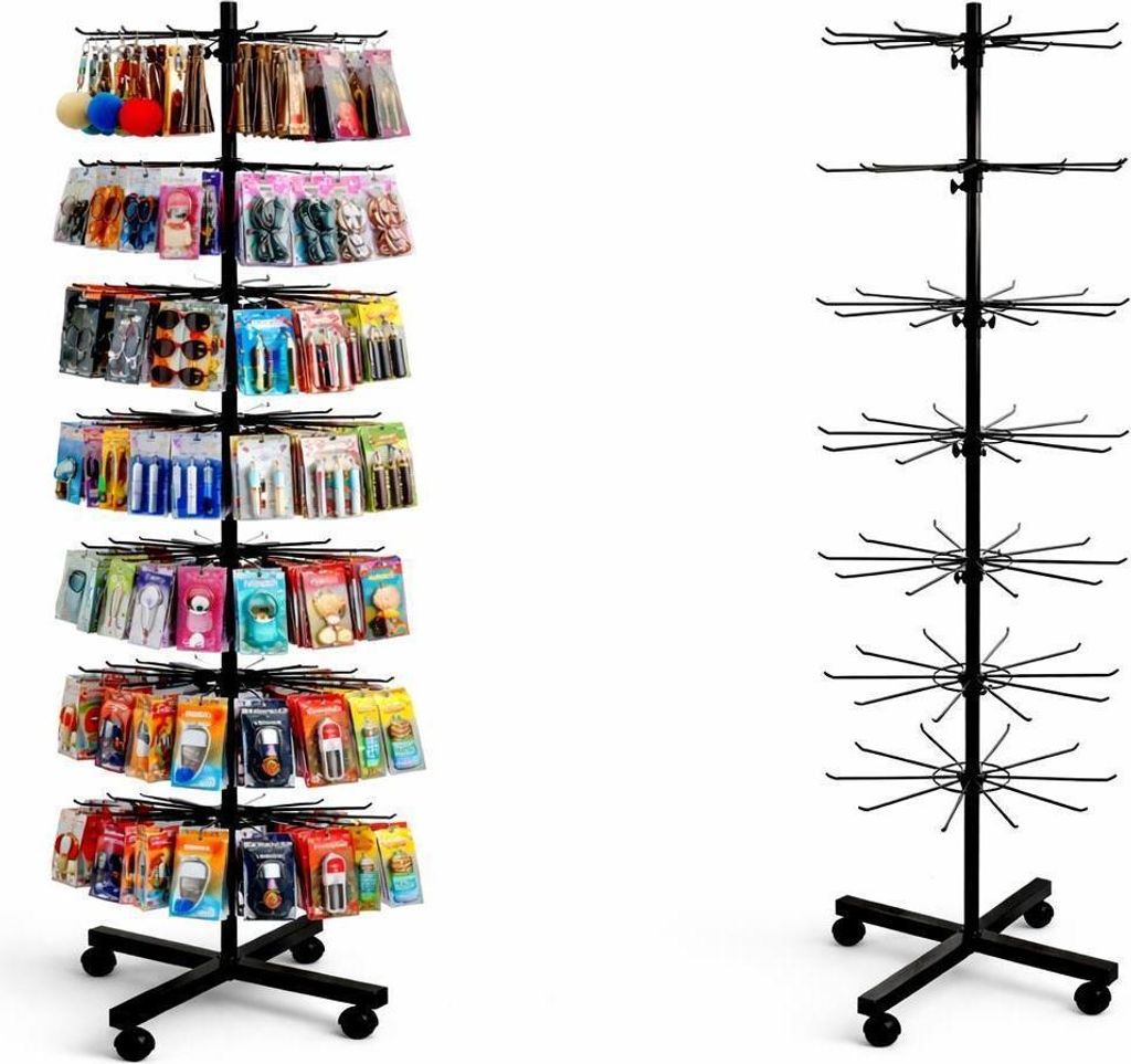 lot de 2 - Présentoir rotatif hauteur 155cm | Présentoir à Image du produit 