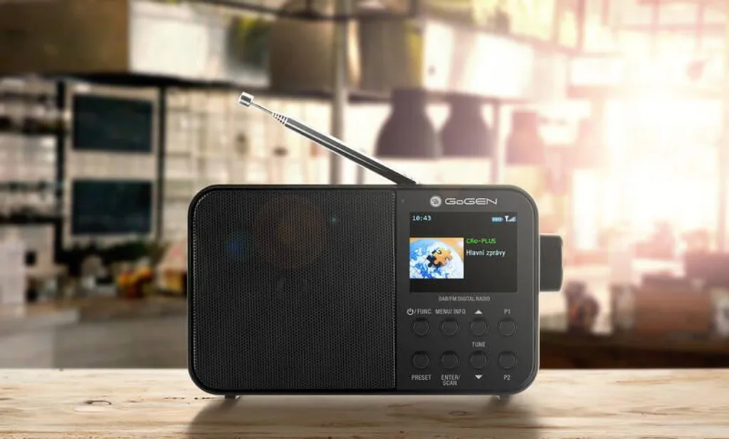 Radio numérique DAB+ Gogen 500 BT C Bluetooth sans grésillements en noir