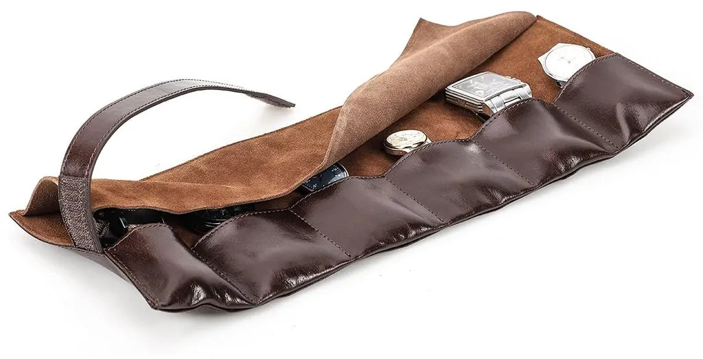 Étui à montres en cuir véritable pour homme : stop aux rayures