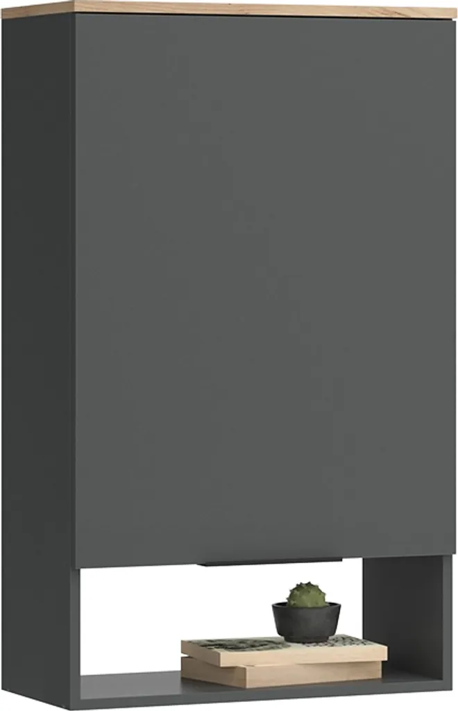 Commode Vicco Wido Anthracite - Solution de rangement pour petits espaces