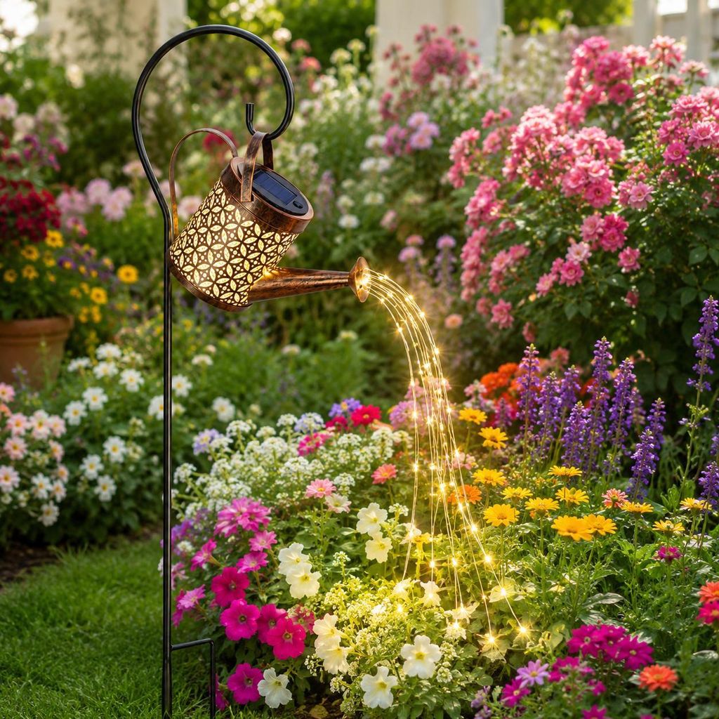 Charmante Solar Gartenleuchte, Wasserdichte Eisen