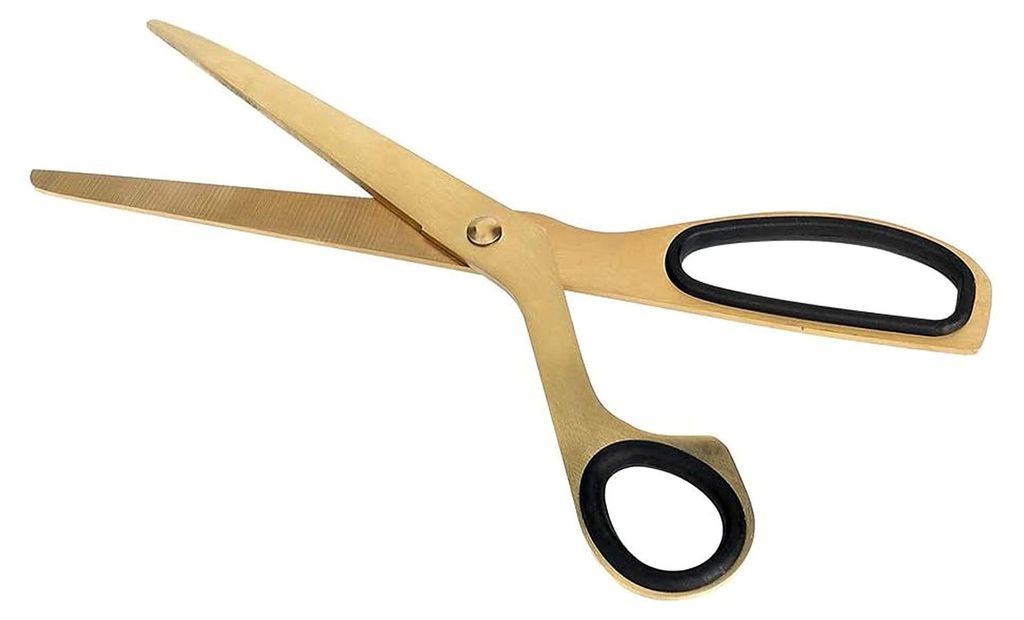 Schlichte, Moderne Schwarze und Goldene Edelstahlschere, Dekorationsartikel für Zuhause, Büro und Küche