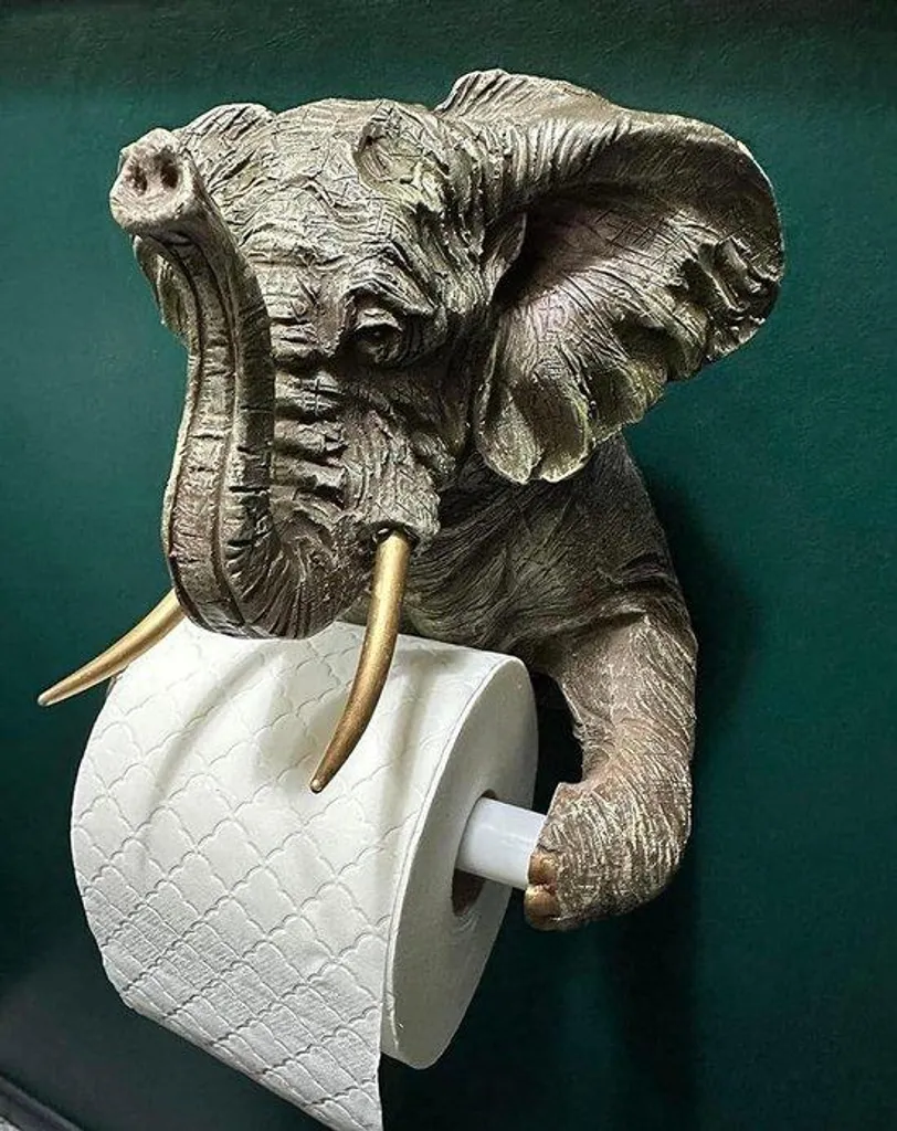 Distributeur de papier toilette mural pour grands rouleaux de salle de bain