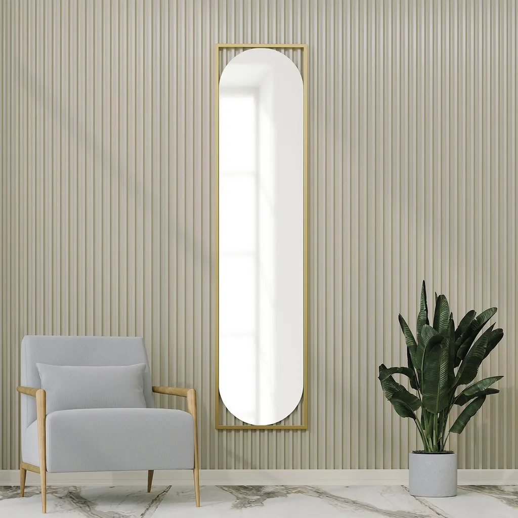 Miroir Doré 100% MDF Skye Decor Henri - Miroir Vertical Format 40x167cm
