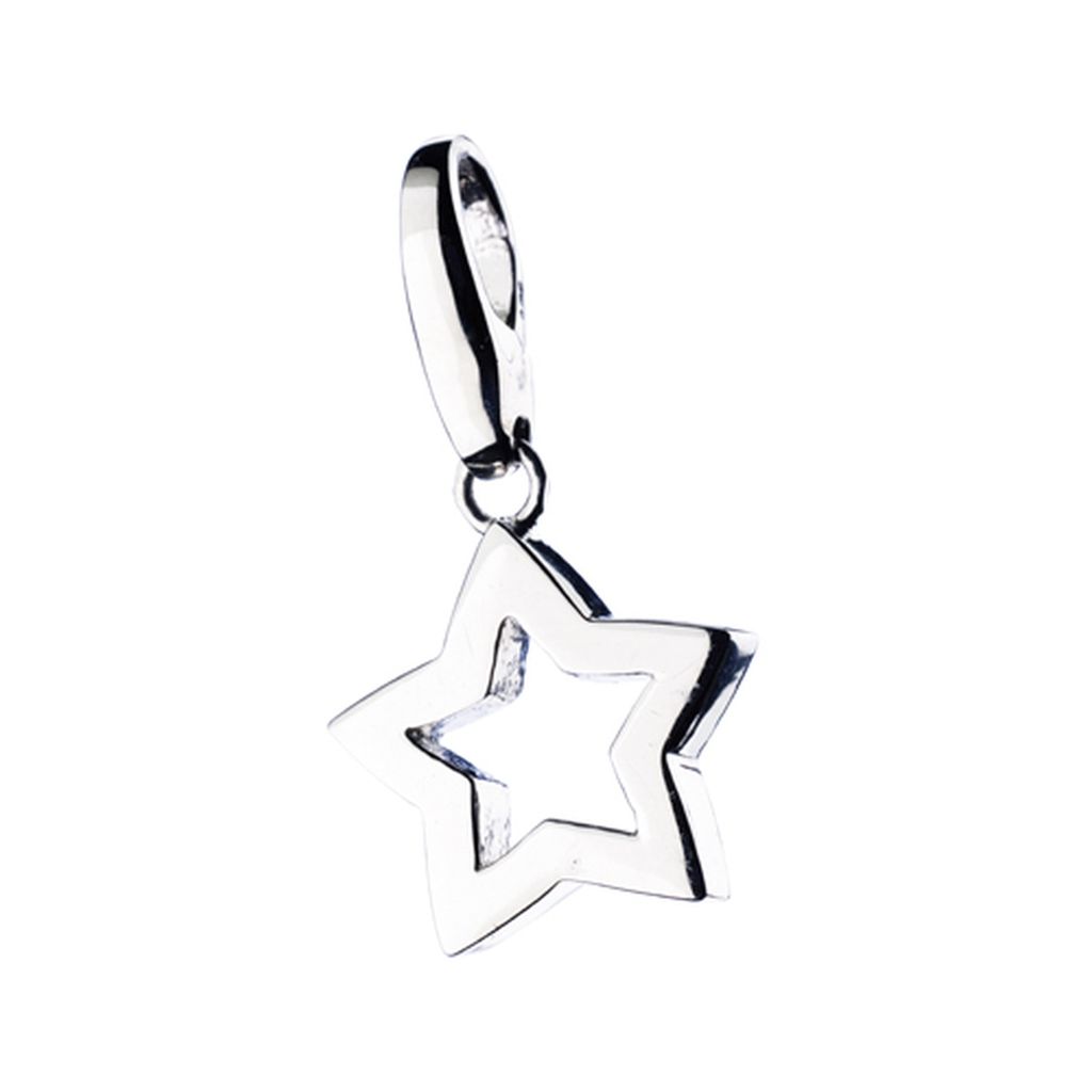 Charm Giorgio Martello Milano Stern durchbrochen, Silber 925 Silber Onesize