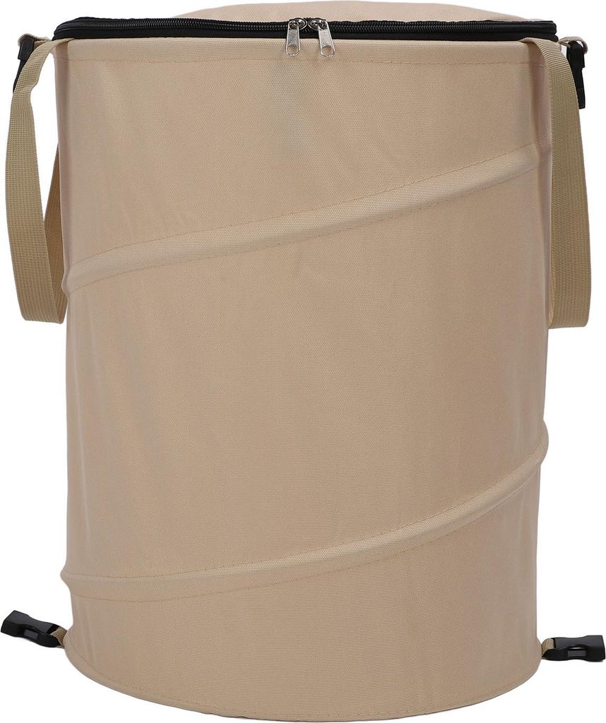 Camping Mülleimer mit Reißverschluss Deckel 24 Gallonen große Kapazität faltbare tragbare Garten Müllcontainer für Outdoor-Picknick Kaffee
