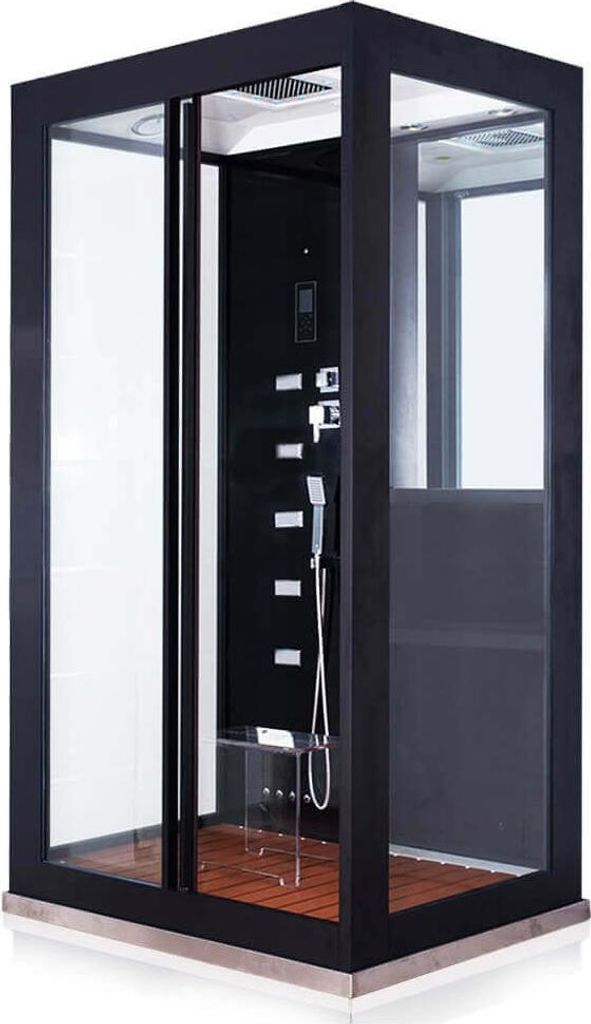 HOME DELUXE - Dampfdusche BLACK LUXORY XL - 120x90x220cm Produktbild 