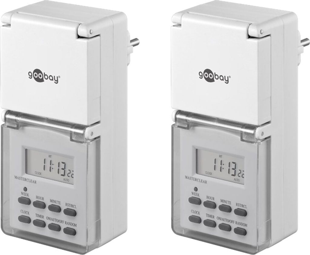 digitálny časovač goobay IP44 (2 kusy) Obrázok produktu 