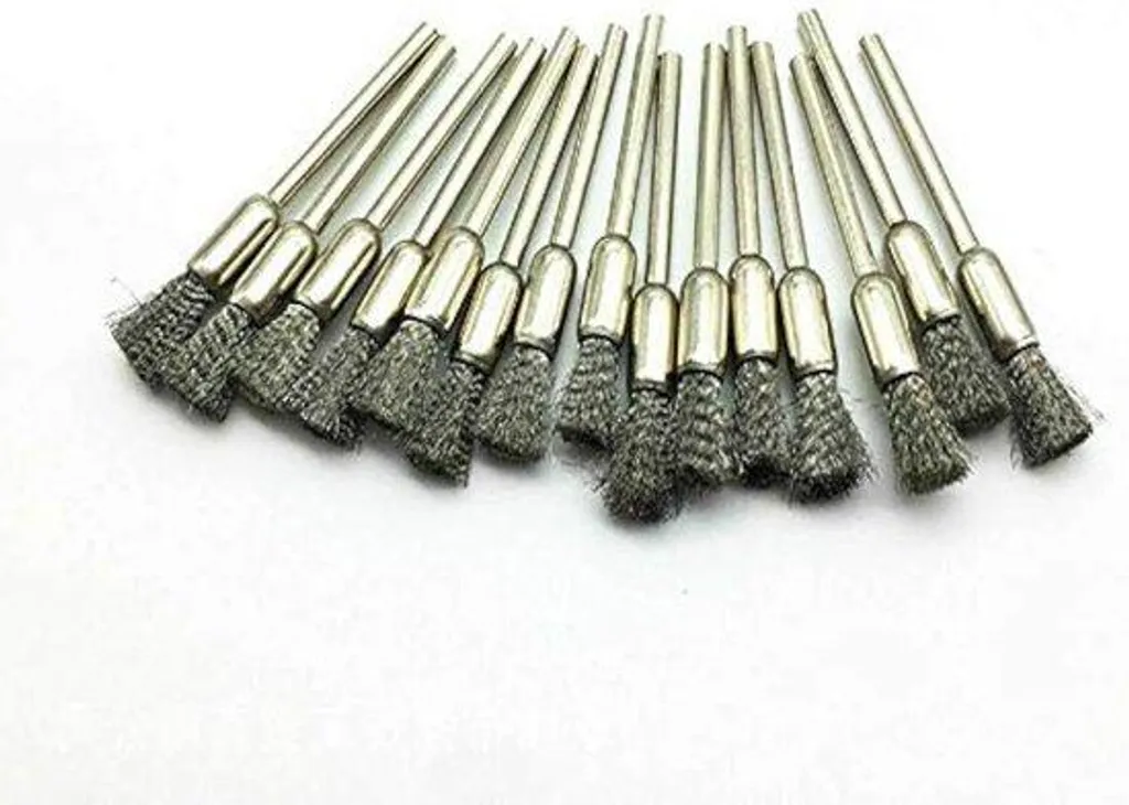 Lot de 15 brosses métalliques à roulements à billes pour perceuse 6mm