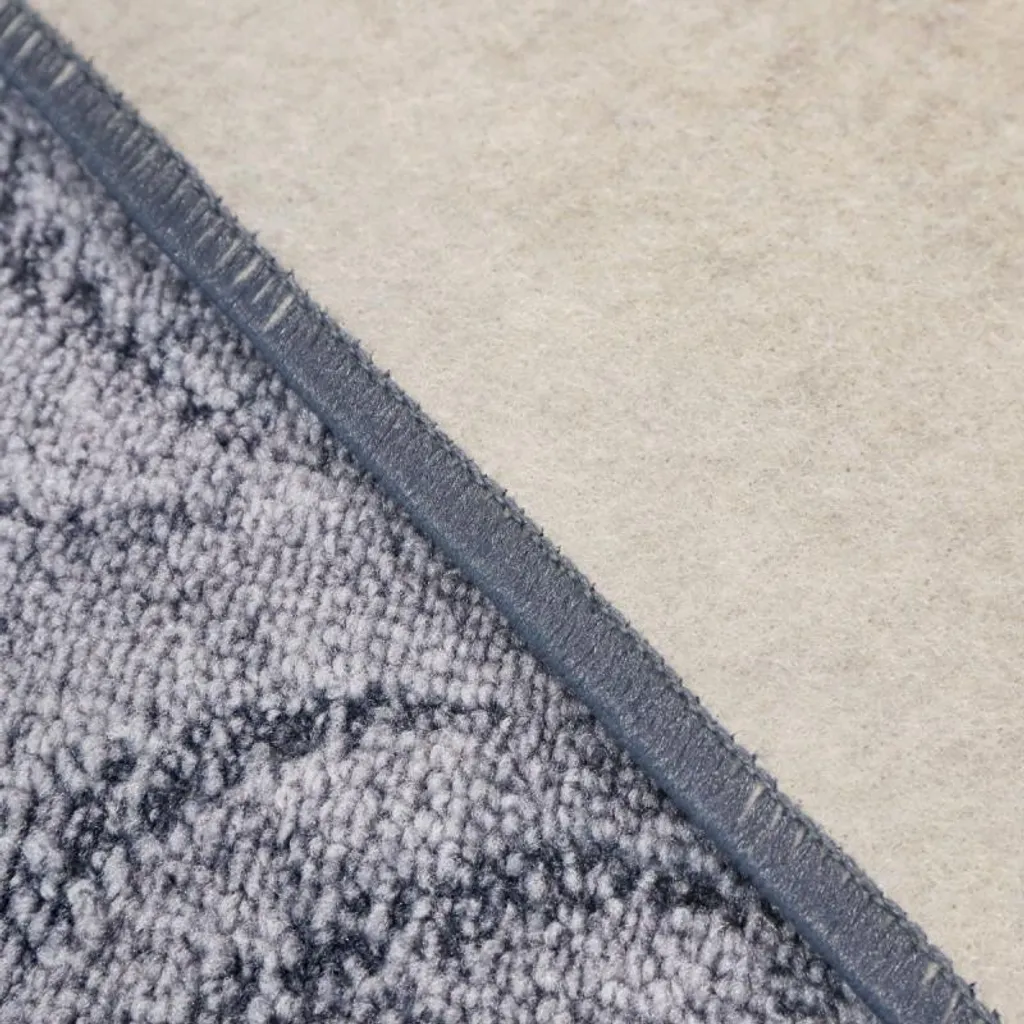 Tapis Scroll gris 50x200 cm antidérapant : design moderne et robuste - 9