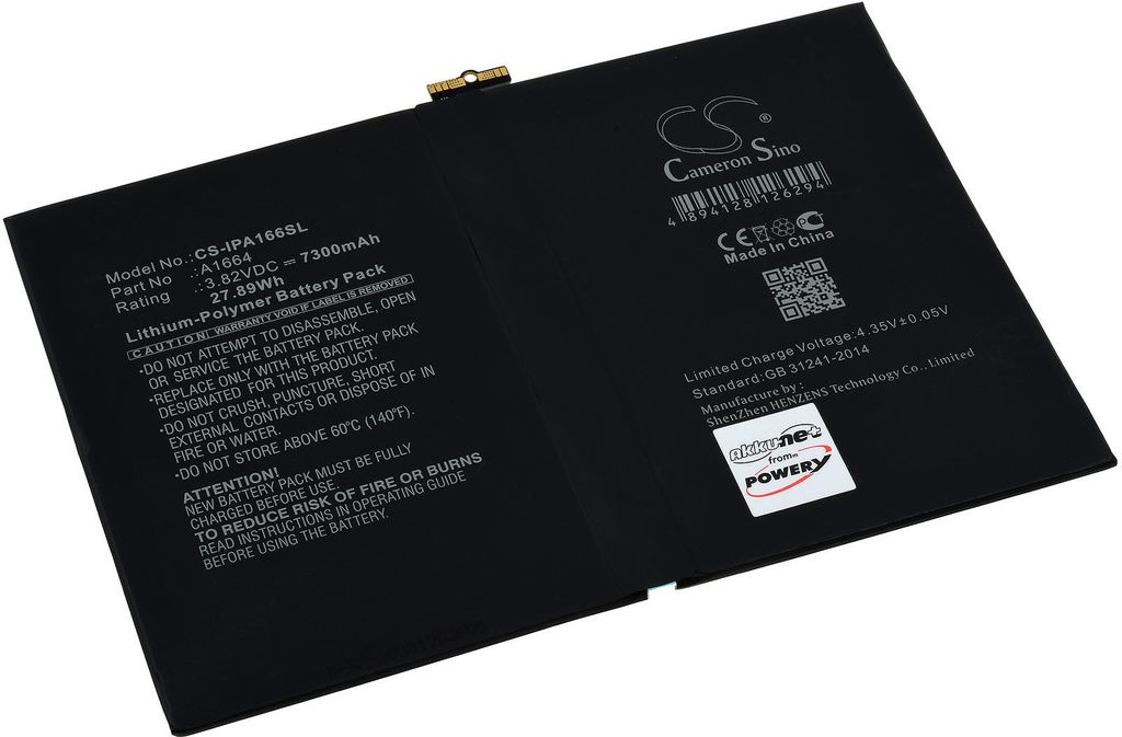 Akku für Tablet Apple A2197, A2198, A2199, A2200 Produktbild 
