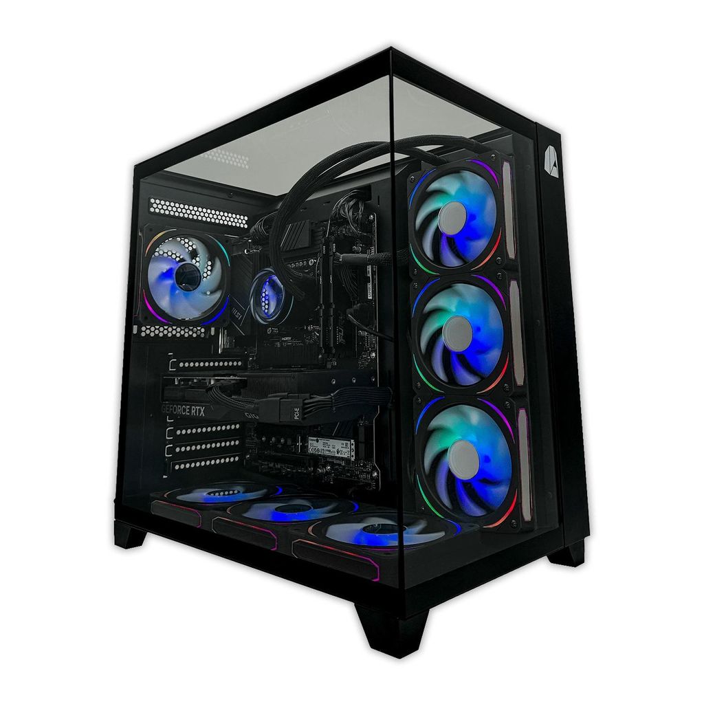 Nitropc Gaming PC Extreme Gold Plus v2 - AMD Ryzen 7 7700X, NVIDIA RTX 5060 Ti 16GB, 16GB DDR5, M.2 2TB, Schwarz