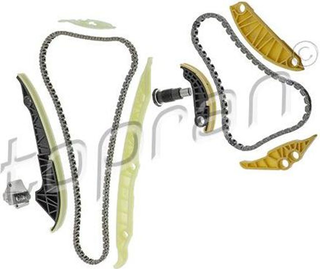 TOPRAN 117 288 Steuerkettensatz OE 06H198KIT2 kompatibel mit TT, Alhambra, Beetle, CC, EOS, Golf VI, Jetta, Passat 3C, Passat 3B, Scirocco, Sharan,...