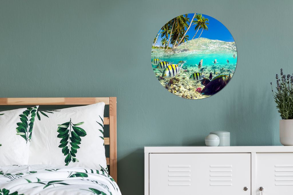 MuchoWow - Wand Kreis - Das Schlafzimmer - Die Bilder - Wandmalerei - Kunst für das Haus - das Plastik