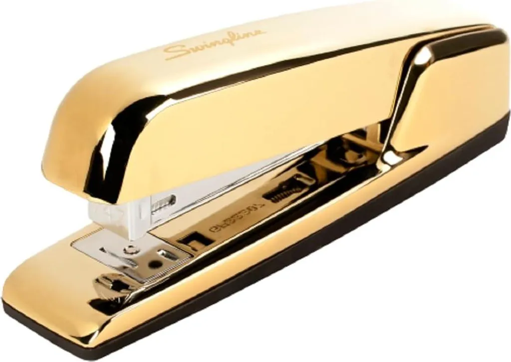 Agrafeuse de bureau pour documents 25 feuilles 747 Iconic métal or