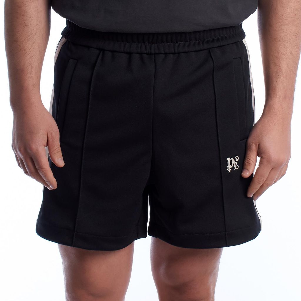 Palm Angels Monogrammierte Herren-Sportshorts PMCL004R24FAB0011004