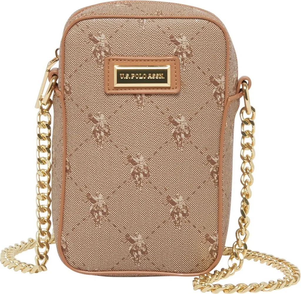 Sac bandoulière femme U.S. POLO ASSN. Hampton Mini Bag marron camel