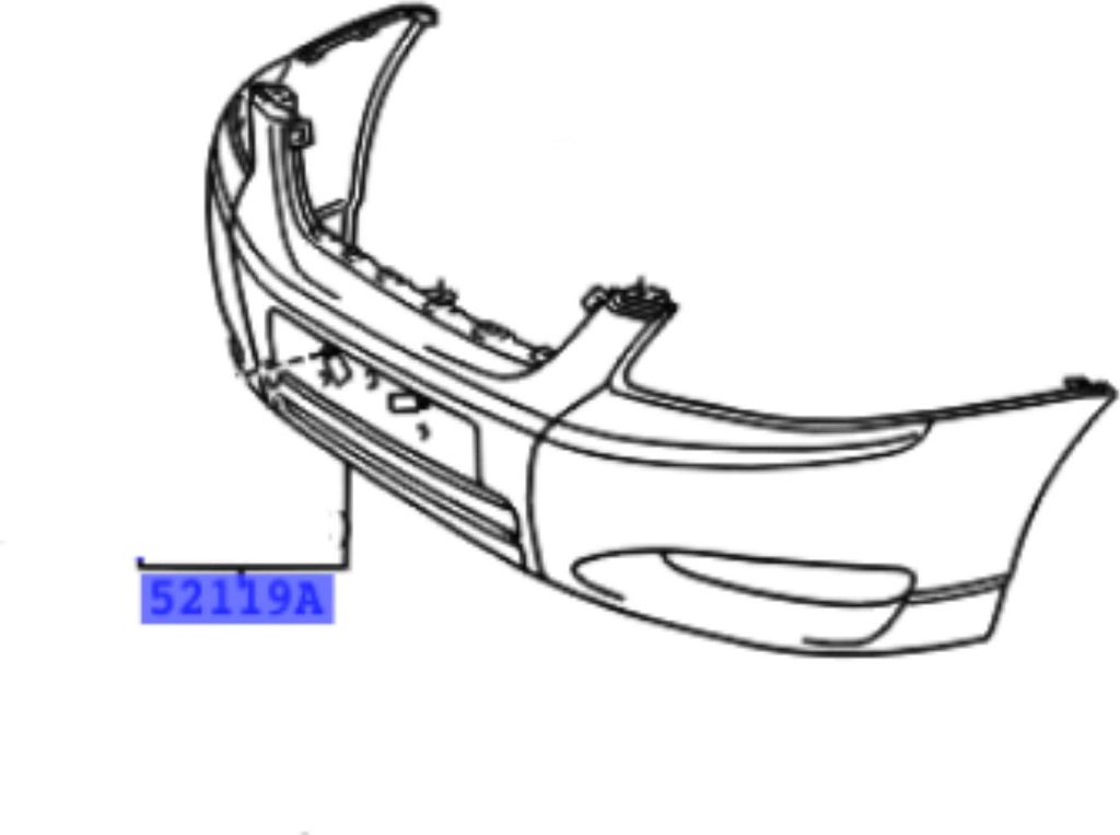 TOYOTA Corolla Frontstoßstange 52119-02921 OE