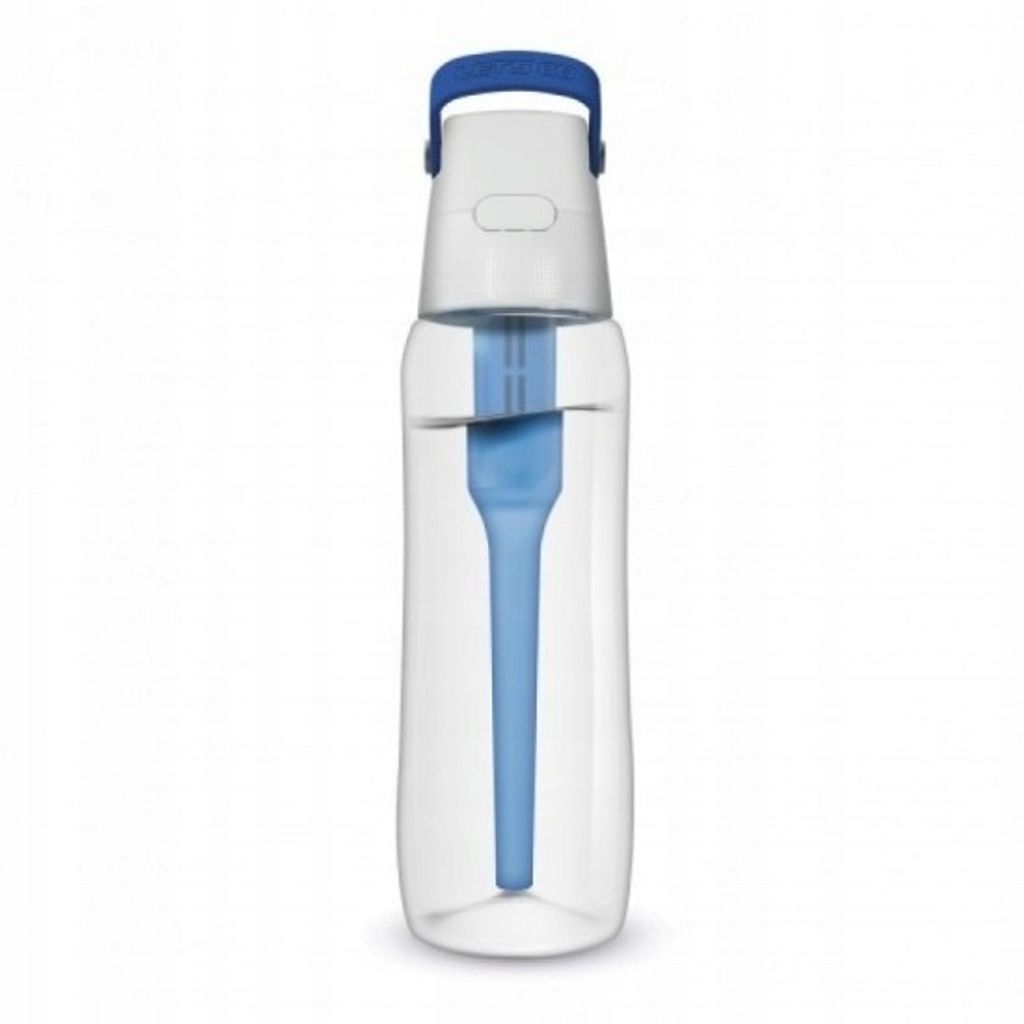 Dafi Borraccia Morbida Con Filtro 0,7L – Blu Dove – Filtro A Carbone Di Cocco, Senza BPA, Con Cannuccia – Ideale Per Sport E Viaggi