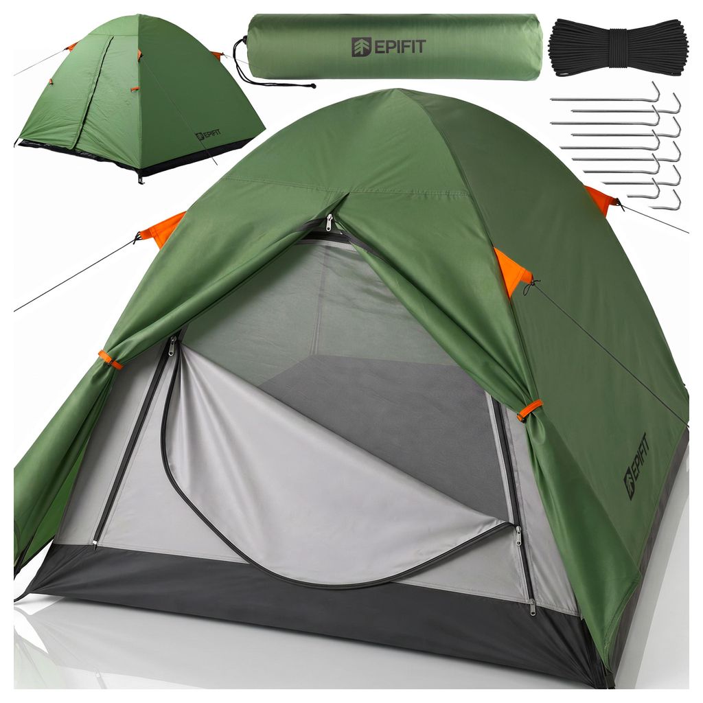 Epifit 2 Mann Zelt 205x150x120 cm Wasserdicht Camping Produktbild 