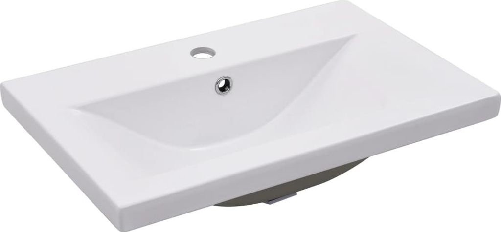vidaXL Einbauwaschbecken 61x39,5x18,5 cm Keramik Weiß Produktbild 
