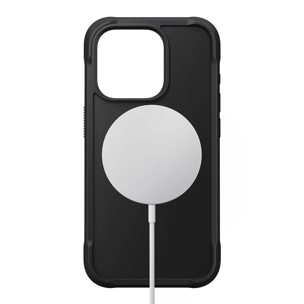 Coque iPhone 15 Pro Nomad Rugged Antichoc MagSafe TPU Durable et PET