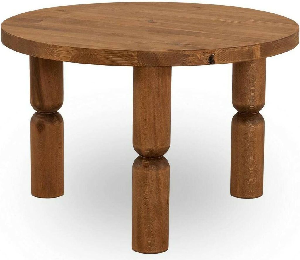 Wohnzimmertisch Dpedron, Niedriger Wohnzimmertisch, Kaffeeregal, Couchtisch für Sofa, 60x60h40 cm, Eiche