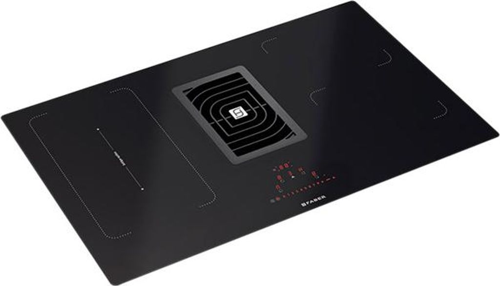 Faber Dunstabzugshaube mit Integrierten Herd Galileo Smart Umluft 83 Cm Schwarz