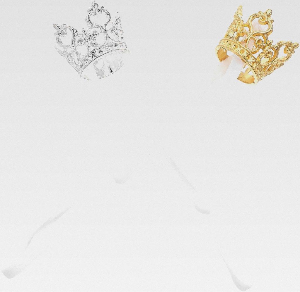 Kleiner Diadem Satz für Kleintiere mit Verstellbarem Elastischem Kinnriemen Hamsterdiadem und Foto Accessoires in Gold Silber für Partys und Verk...