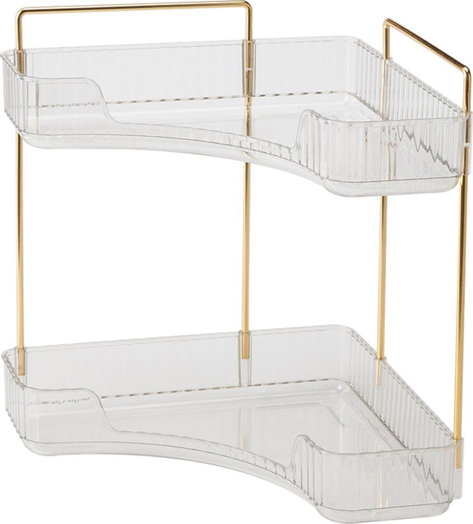 Badezimmer-Ecktheken-Organizer, Aufbewahrungsregal, große Kapazität, mehrere Schichten, einfach zu installieren, Badezimmer-Arbeitsplattenregal, ...