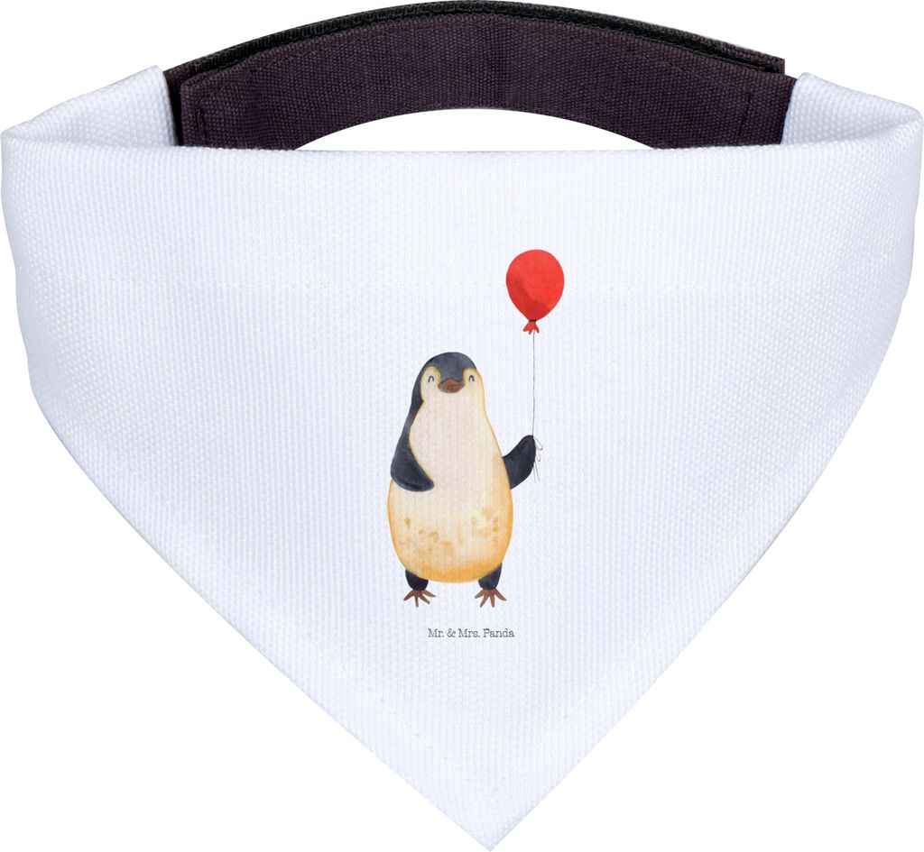 Mr. & Mrs. Panda Bandana Pinguin Luftballon - Weiß - Geschenk, Hundehalstuch, Kirmes, Dreieckstuch, Hunde Halstuch, Hals Tuch, Für, Liebe, Jahrma...