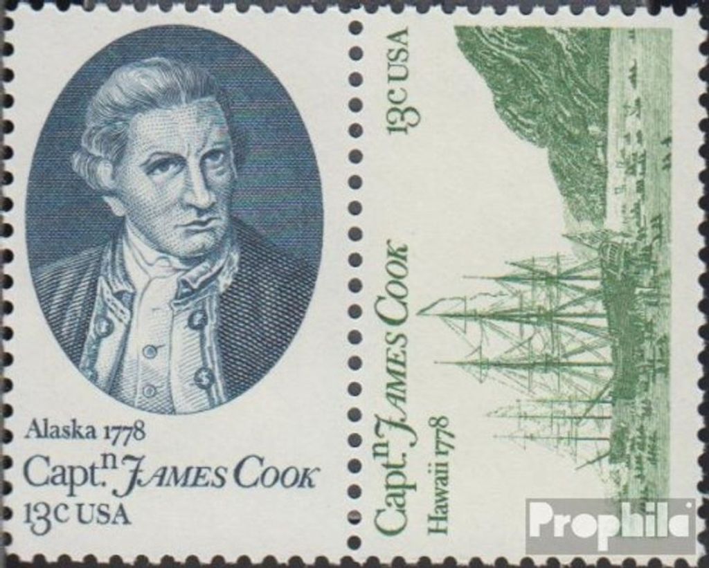 Briefmarken USA 1978 Mi 1326-1327 Paar (kompl.Ausg.) postfrisch Landung von Kapitän Cook