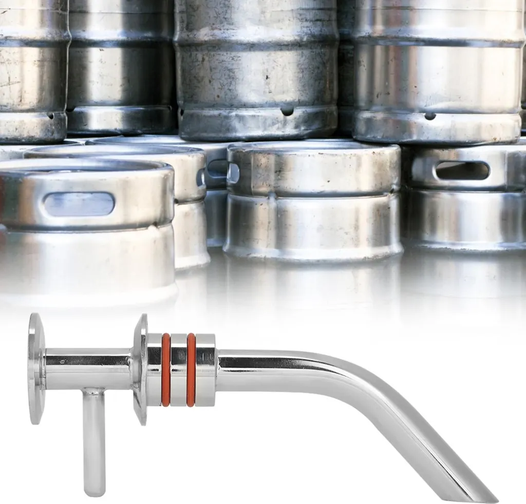 Bras de soutirage 2 pouces en inox 304 avec double raccord clamp