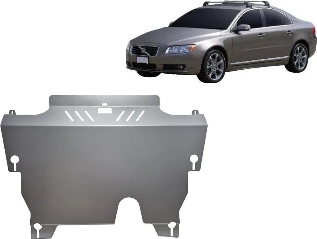 Protection anti-encastrement en aluminium pour Volvo S80 de 1998-2006