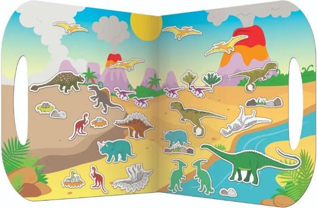 Fiesta Crafts Dinosaurier Sticker - Lernspielzeug für Kinder