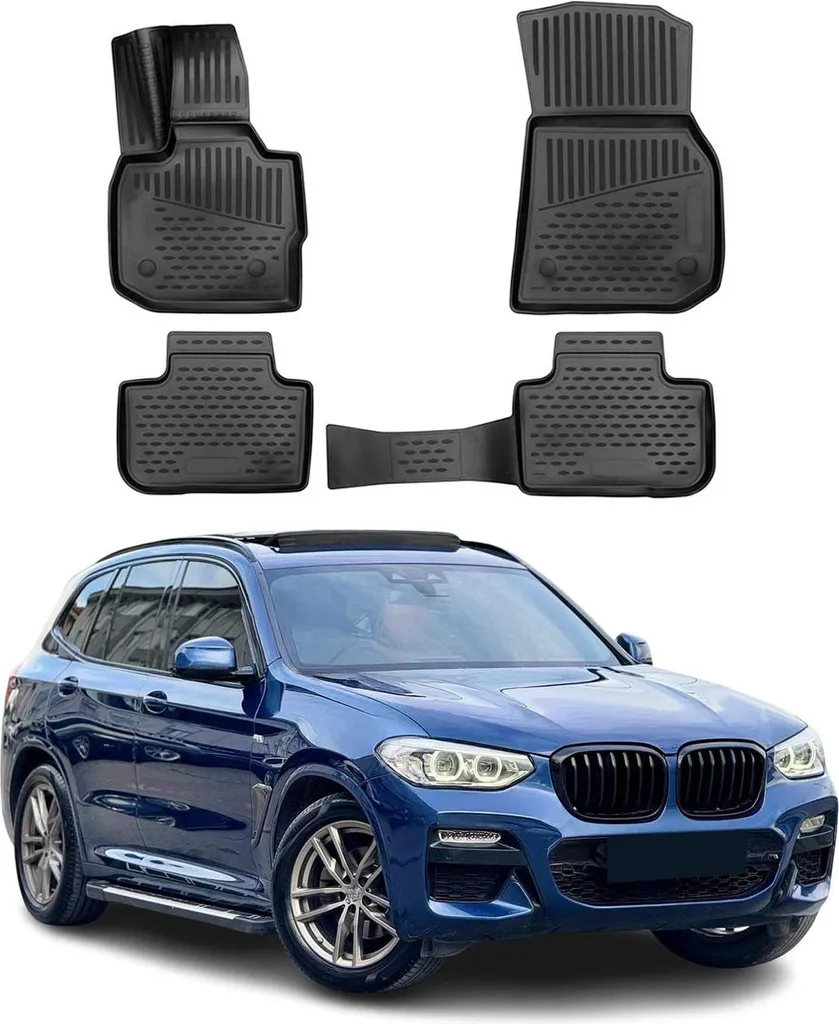 Tappetini All-Weather BMW X3 G01 (2017+) - Nero TPE Impermeabile