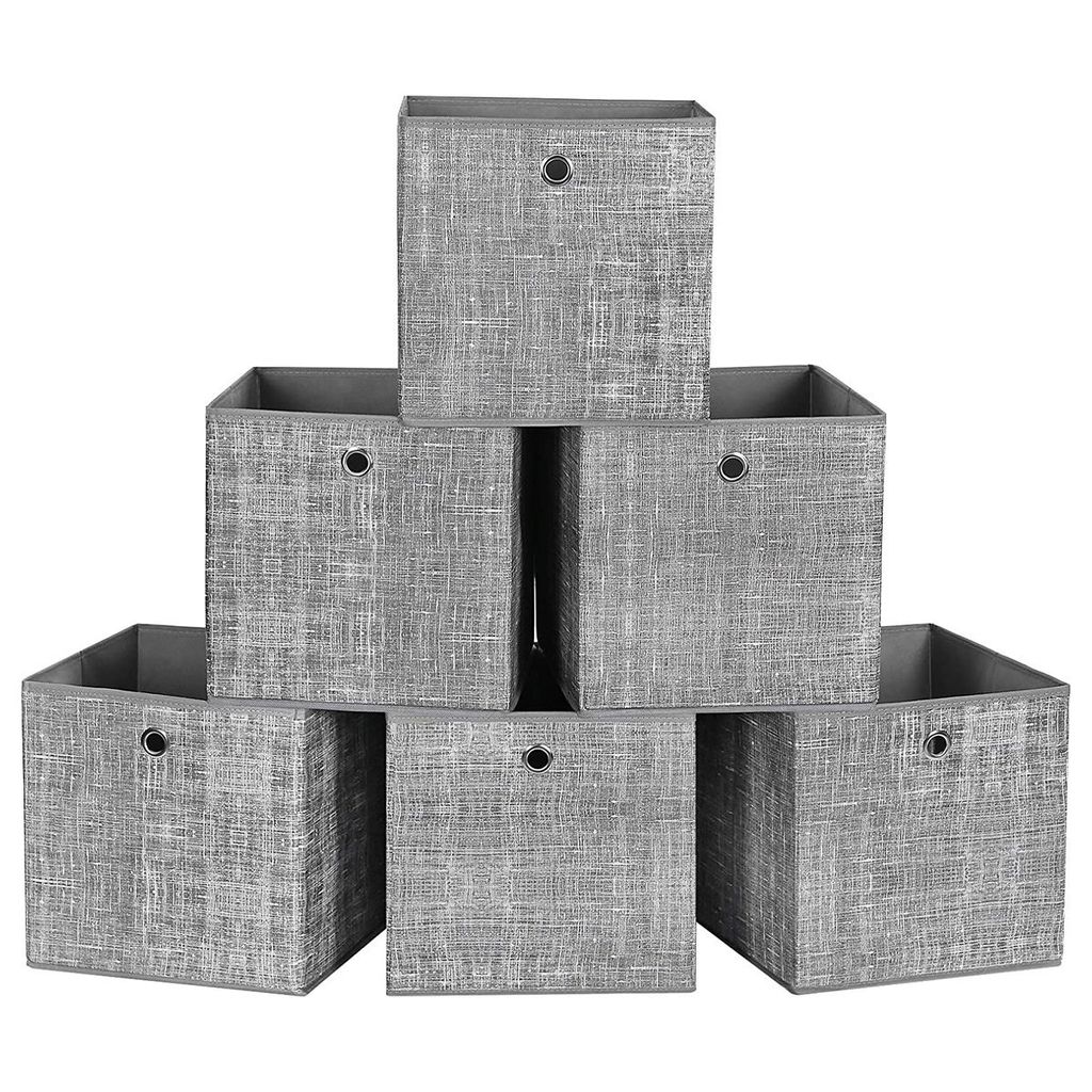Skladacie úložné boxy, sada 6 úložných kociek Obrázok produktu