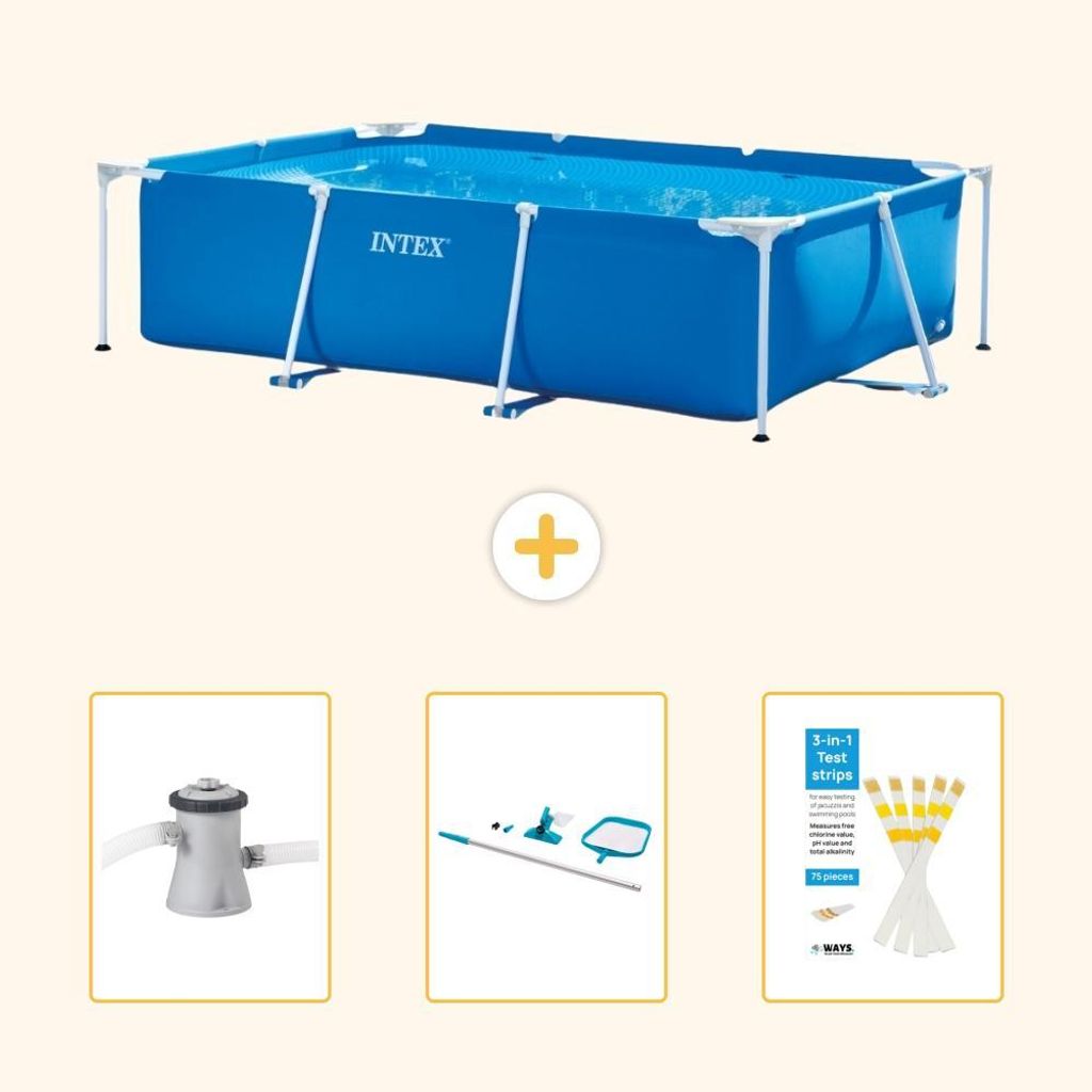 Obdĺžnikový bazén s rámom – 260x160x65 cm – 4-dielny – Obrázok produktu 