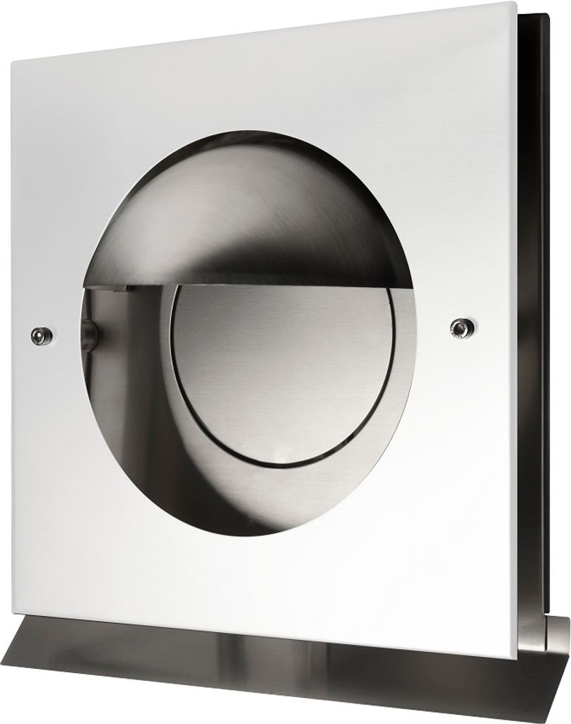 Exklusives Design Abluftgitter Lüftungskasten Lüftungshaube Edelstahl Küchenabluft Weiß RAL9010 150mm