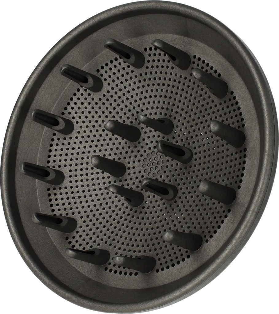vhbw Diffusor-Düse kompatibel mit Dyson Supersonic HD02, HD03, HD01, HD07 Föhn - 13,6 x 13,6 cm, 109 g Dunkelgrau