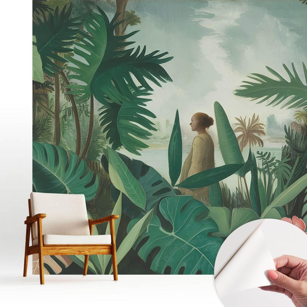 Fototapete selbstklebend - 250x250 cm - Tapete - Wandtapete - Wandbilder - Klebefolie - Dekofolie - Tapete Folie - Wand - Dekoration - Wohnzimmer -...