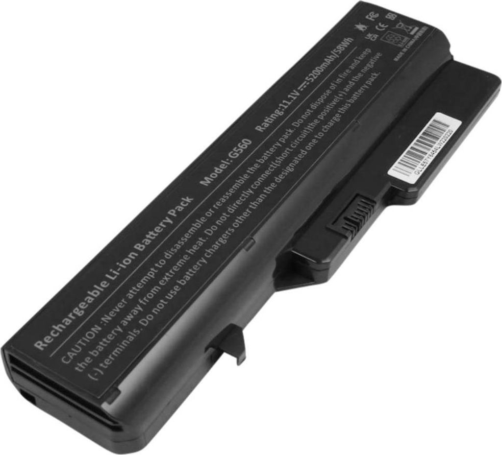 Avizar, Ersatzakku Lenovo G560 G575 Li-Ion 5200mAh 11,1V Laptop, Schwarz