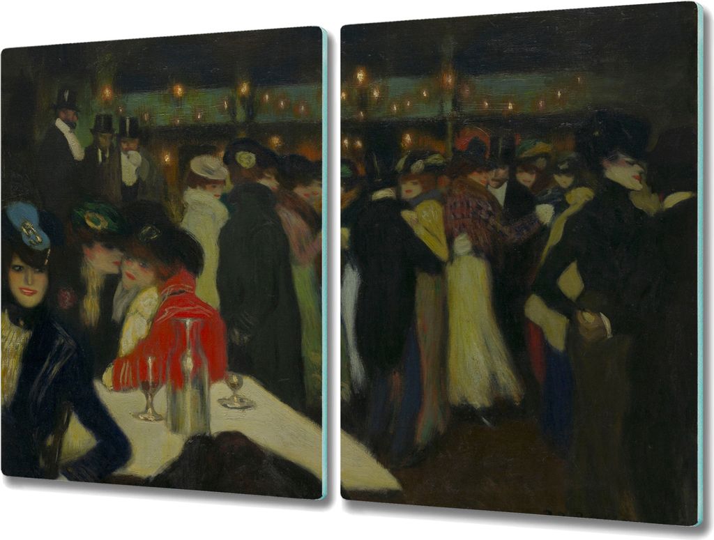 Coloray Hackbrett Küchenbrett Kochplattenabdeckung Schneidebrett Herdabdeckplatte 2x40x52 cm - Moulin de la Galette