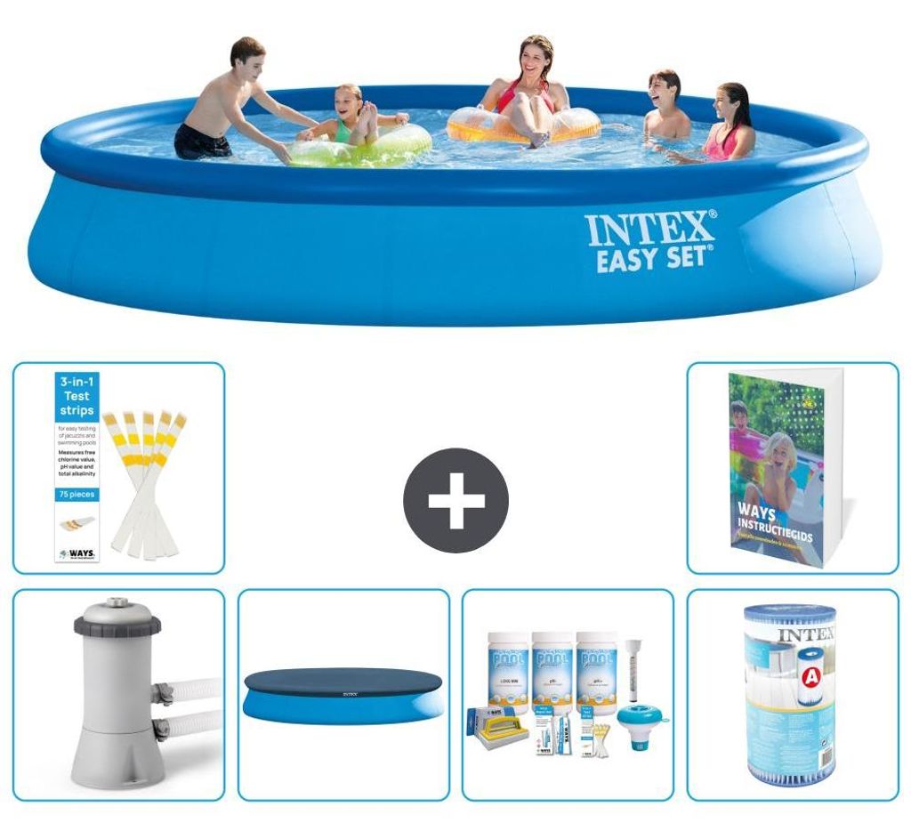 Easy Set Pool Rund - 457x84 cm - 7-teilig S208