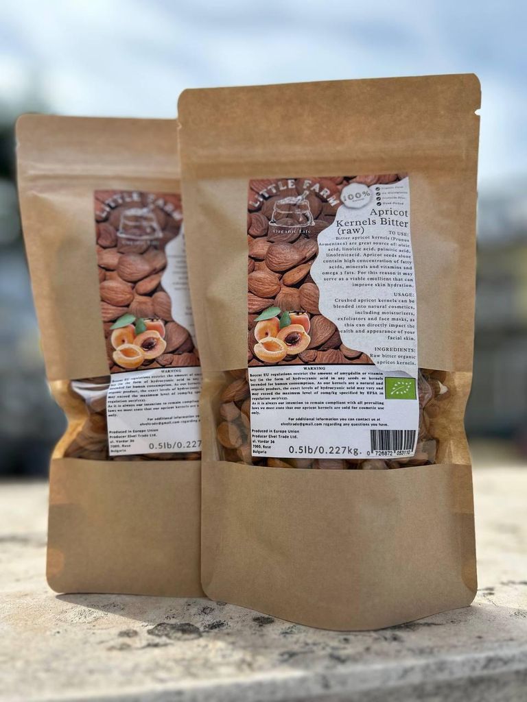 Noccioli di albicocca Amaro Naturale Biologico crudo 0,227 Immagine del prodotto 