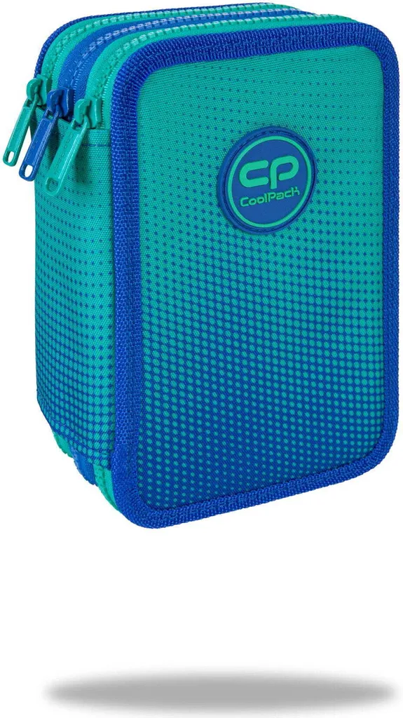 Plumier Triple Compartiment Gradient Ocean avec Accessoires de Bureau Enfant - 11