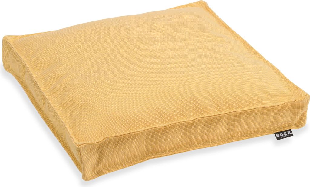 H.O.C.K. Sparkle Outdoor Sitzkissen 40x40x5cm gelb