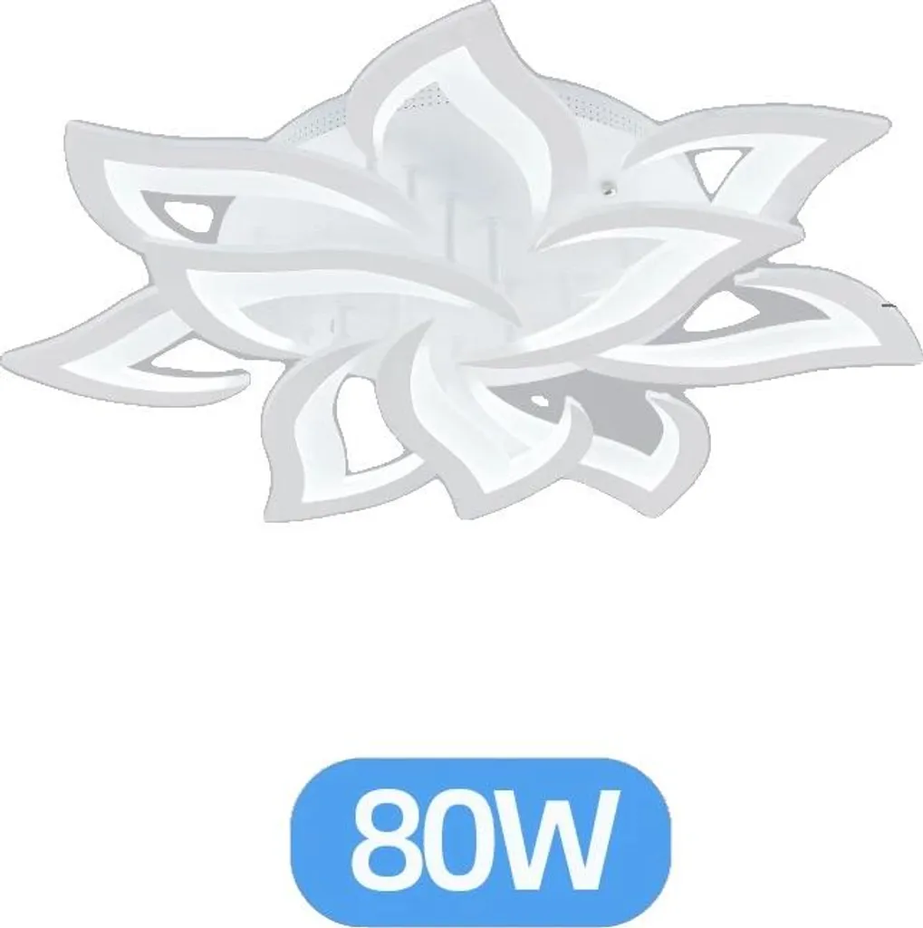 Plafoniera LED 10 Bracci Smart: Illuminazione Dimmerabile Design Bianco