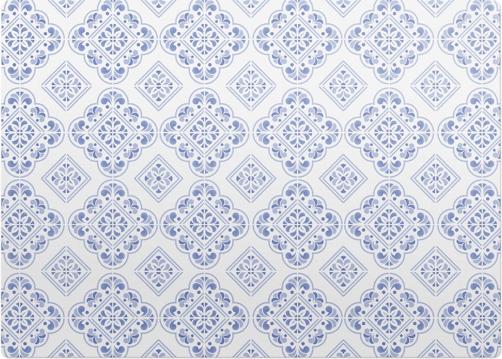 Geometrisches Retro-Muster – Bodenschutzmatte – Rutschfest – Schutzmatte für Büro – Vinylmatte – Stuhlunterlage – 140 x 100 cm