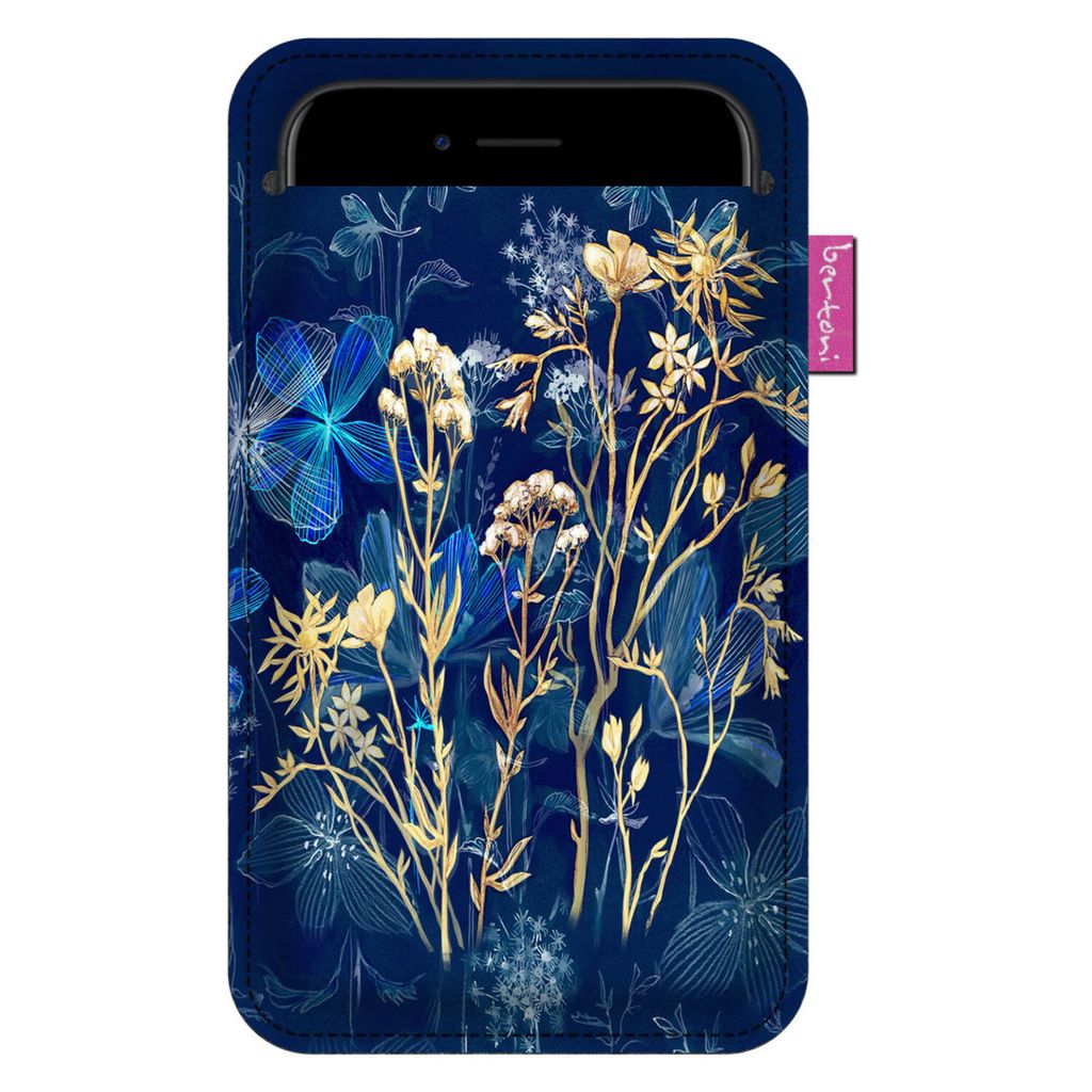 Bertoni Smartphone-Tasche, aus ökologischem Filz, 105x195 mm, Midnight-Muster, EE0030